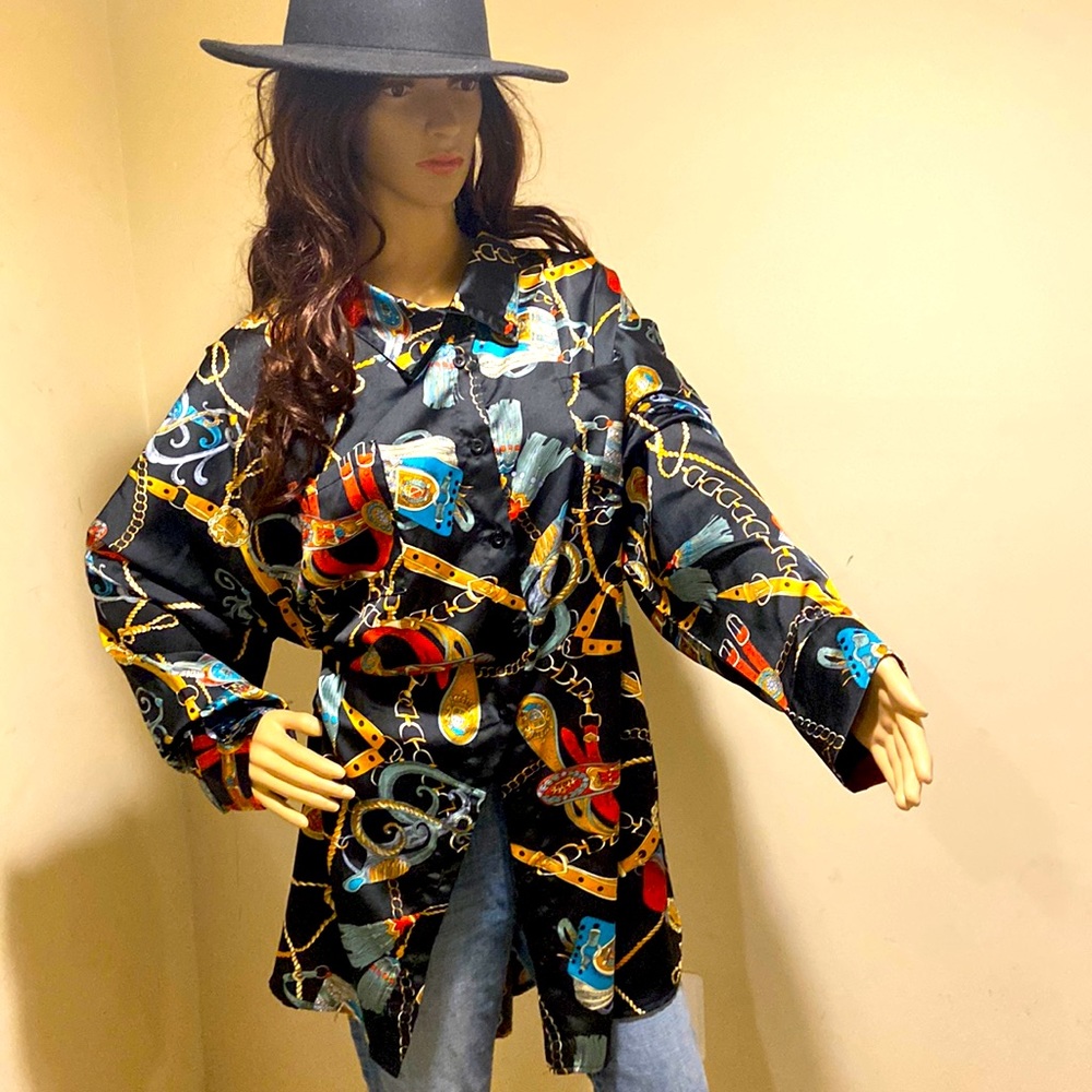 Boohoo Over Sized Blouse• Multicolored • Size US 16